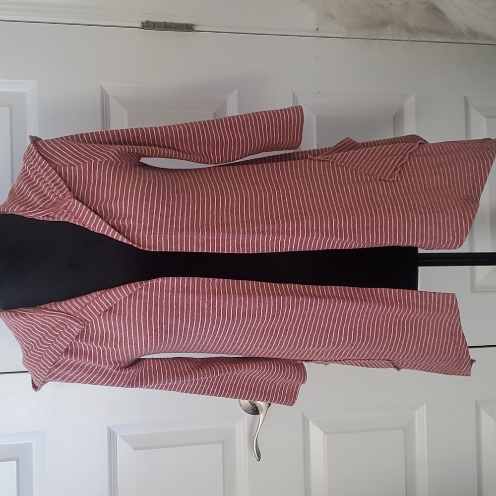 Saturday Sunday Striped Hooded Cardigan